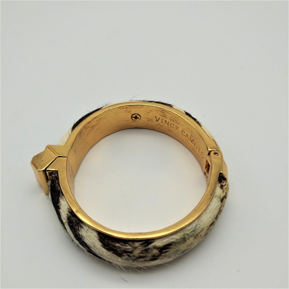 Vince Camuto Zebra Print Call Of The Wild Hinged … - image 4